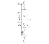 CERRADURA MULTIPUNTO TESA 2230 PALANCA BASCULANTE CERRADURA MULTIPUNTO TESA 2230 PALANCA BASCULANTE