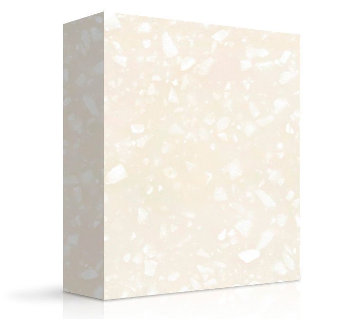 MEGANITE SOLID SURFACE 100% ACRYLIC WHITE CRYSTAL