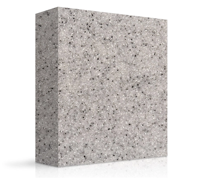 MEGANITE SOLID SURFACE 100% ACRYLIC SILVER