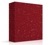 MEGANITE SOLID SURFACE ACRYLIC RED DIAMOND SPARKLE