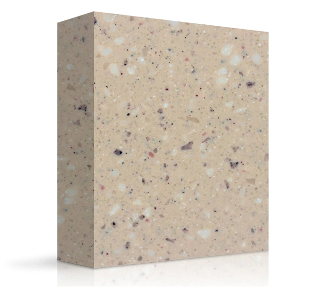 MEGANITE SOLID SURFACE 100% ACRYLIC ROCKY ROAD