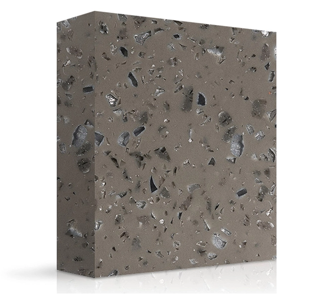 ACRYLIC SOLID SURFACE MEGANITE SILVER SHARDS ACRYLIC SOLID SURFACE MEGANITE SILVER SHARDS
