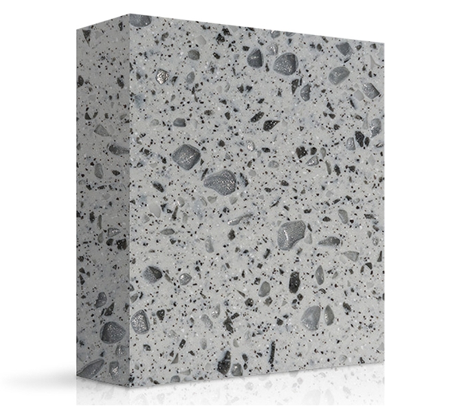 ACRYLIC SOLID SURFACE MEGANITE MOTTLED GRAY ACRYLIC SOLID SURFACE MEGANITE MOTTLED GRAY