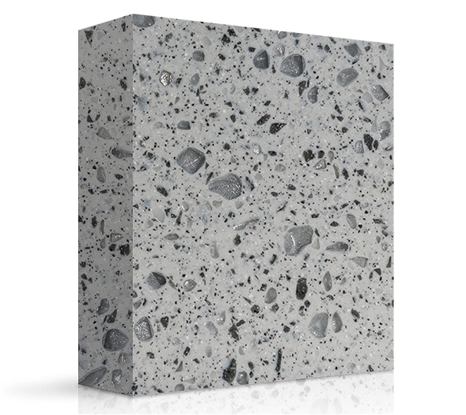 MEGANITE SOLID SURFACE 100% ACRYLIC MOTTLED GRAY MEGANITE SOLID SURFACE 100% ACRYLIC MOTTLED GRAY