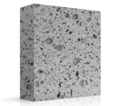MEGANITE SOLID SURFACE 100% ACRYLIC MOTTLED GRAY MEGANITE SOLID SURFACE 100% ACRYLIC MOTTLED GRAY