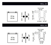 PERFIL SUPERIOR/INFERIOR KLEIN ROLL 22/42