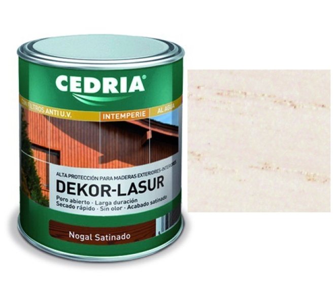 Protector para madera Cedria Dekor Lasur blanco tráfico 4