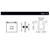 PERFIL SUPERIOR/INFERIOR KLEIN ROLL 12 PERFIL SUPERIOR/INFERIOR KLEIN ROLL 12