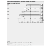 JOC GUIES AMB LATERAL METABOX BLUM 320K4500C JOC GUIES AMB LATERAL METABOX BLUM 320K4500C