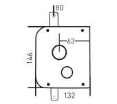 CERRADURA SOBREPONER MOTTURA CS630 GOLPE/LLAVE C/B CERRADURA SOBREPONER MOTTURA CS630 GOLPE/LLAVE C/B