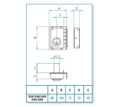 PANY JIS SANSON 239 CILINDRE FIX DRETA PANY JIS SANSON 239 CILINDRE FIX DRETA