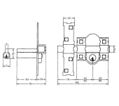 CERROJO FAC 301L/80 LLAVES IGUALES CERROJO FAC 301L/80 LLAVES IGUALES
