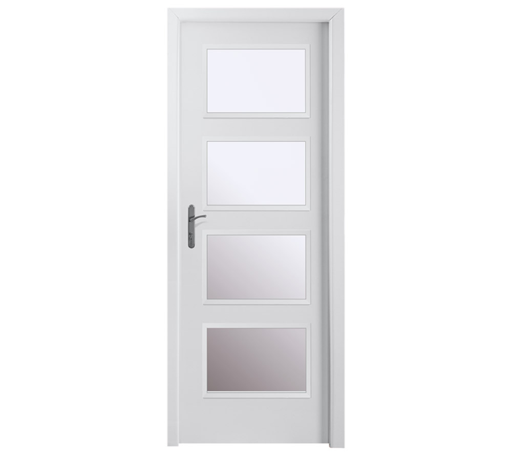 PORTA INTERIOR LLISA VIDRIERA LACAT BLANC