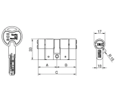 CILINDRO SEGURIDAD MCM SCXDE PLUS CILINDRO SEGURIDAD MCM SCXDE PLUS