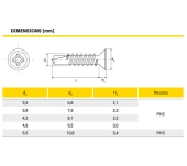 CARGOL PUNTA BROCA CAP PLA DIN-7504-P