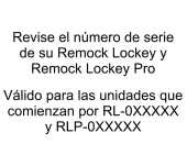 COMANDAMENT ADDICIONAL REMOCK LOCKEY RLRC