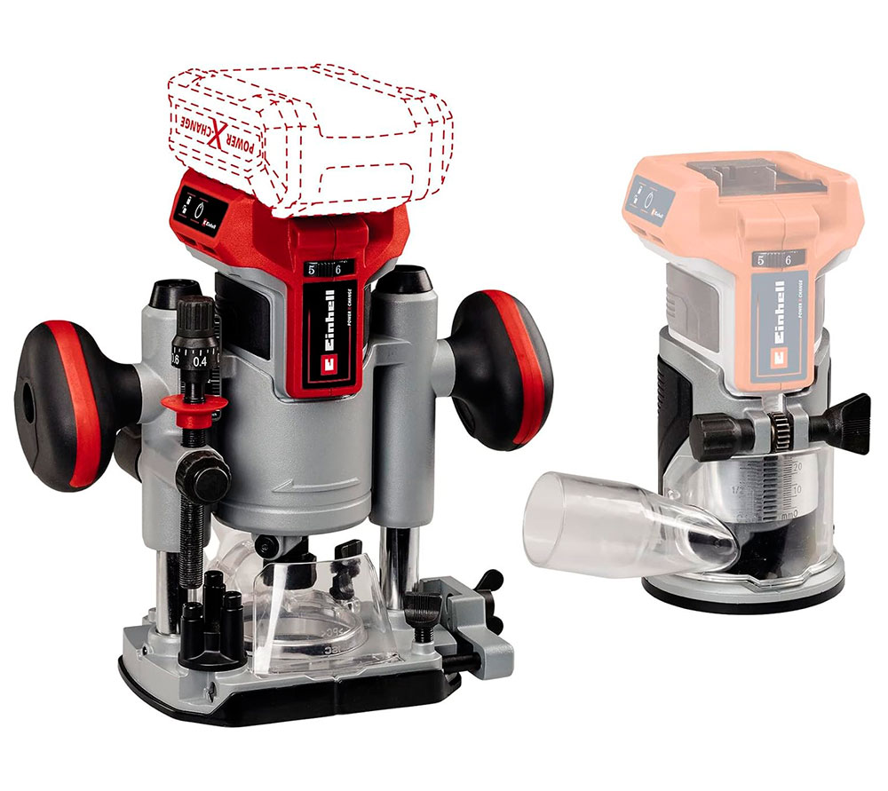 FRESADORA EINHELL TP-RO 18 SET LI BL SOLO S/BAT