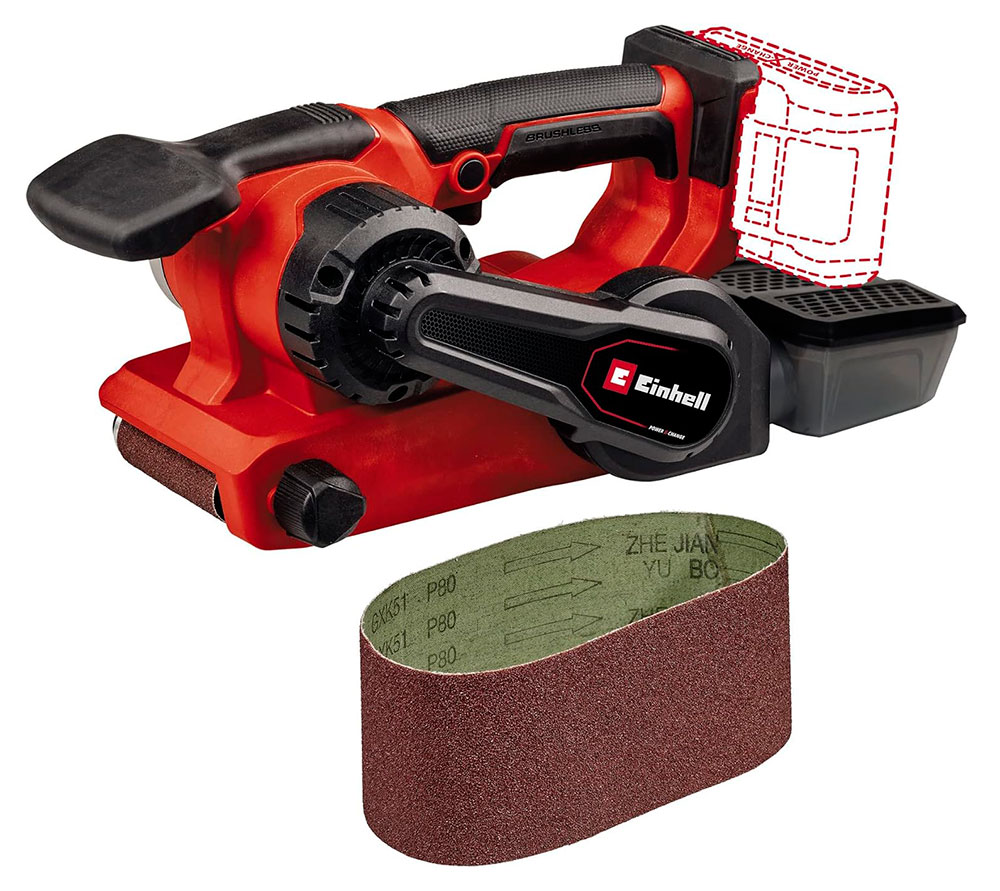 LIJADORA DE BANDA EINHELL TP-BS 18/457 SOLO S/BAT