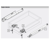 JOC GUIES TANDEM SP/19 BLUMOTION 560F2500B JOC GUIES TANDEM SP/19 BLUMOTION 560F2500B