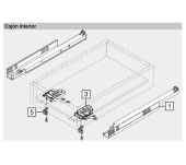 JOC GUIES TANDEM SP/19 BLUMOTION 560F3500B JOC GUIES TANDEM SP/19 BLUMOTION 560F3500B