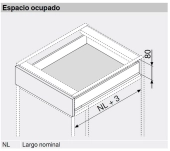 Cajón Legrabox N blanco Cajón Legrabox N blanco