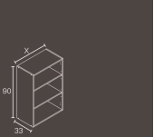 MÓDULO COCINA MAX HIDRÓFUGO ALTO NORMAL GRIS GU
