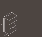 MÓDULO COCINA MAX HIDRÓFUGO ALTO NORMAL GRIS GU
