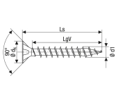 TORNILLO CABEZA PLANA SPAX T10 (200UN) TORNILLO CABEZA PLANA SPAX T10 (200UN)