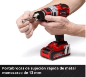 CARGOLADOR PERCUSSOR EINHELL TP CD 18/80 2 BAT CARGOLADOR PERCUSSOR EINHELL TP CD 18/80 2 BAT