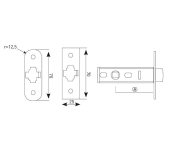 PICAPORTE TUBULAR EMBUTIR CATFER PICAPORTE TUBULAR EMBUTIR CATFER