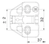 BASE BISAGRA DTC PIVOT-PRO T5 CRUZ REGULABLE BASE BISAGRA DTC PIVOT-PRO T5 CRUZ REGULABLE