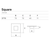 TIRADOR MUEBLE EMBUTIR SQUARE 377 TIRADOR MUEBLE EMBUTIR SQUARE 377
