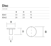 POMO MUEBLE DISC 834