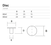 POMO MUEBLE DISC 834