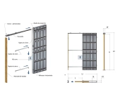 ARMAZÓN SCRIGNO STECH PUERTA CORREDERA PLADUR ARMAZÓN SCRIGNO STECH PUERTA CORREDERA PLADUR