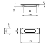 TIRADOR UNGLER OVAL TUPAI 125 4052-96 TIRADOR UNGLER OVAL TUPAI 125 4052-96