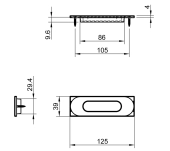 TIRADOR UNGLER OVAL TUPAI 125 4052-96 TIRADOR UNGLER OVAL TUPAI 125 4052-96