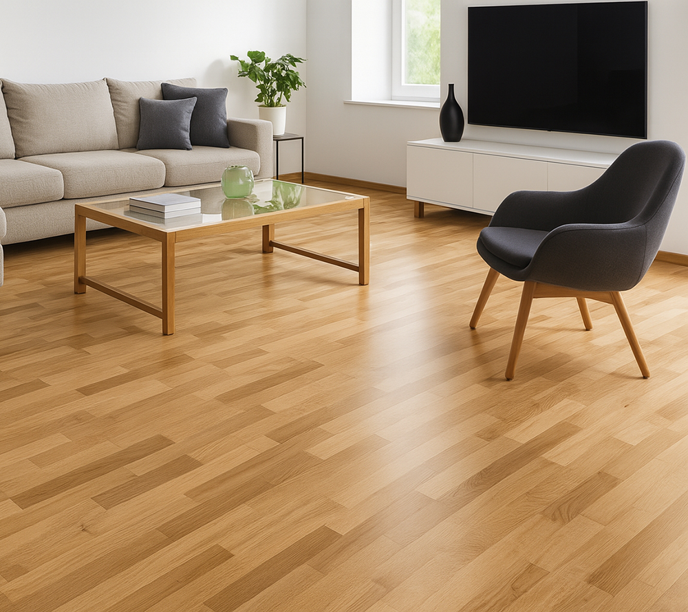 PARQUET DE MADERA HAYA VAPORIZADA PREMIUM 3 LAMAS