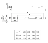 PASSADOR ENCASTAR PORTA AMIG 1401