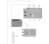 CERRADURA INVISIBLE REMOCK LOCKEY RONES + 4 MANDOS