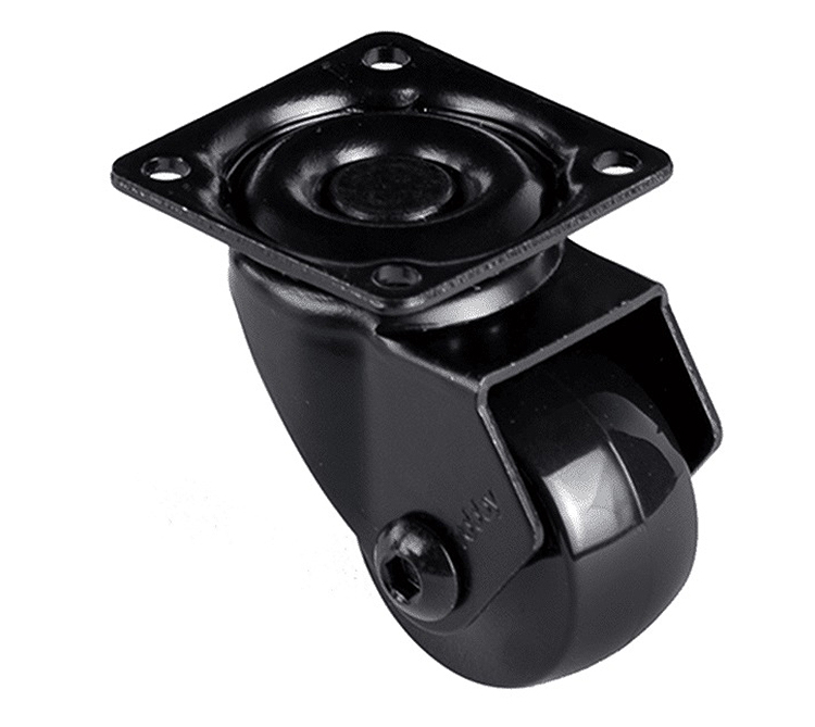 RODA EMMA BLACK AMB PLATINA GIRATÒRIA