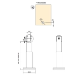 PIE CABINA REGULABLE