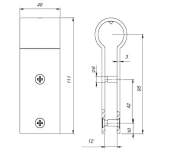 PINZA UNIÓN PARA TUBO CABINA