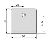 SOPORTE U PARA TORNILLO PASANTE