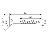 TORNILLO CABEZA PLANA TORX T20 (1000)