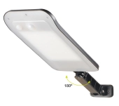 APLIC SOLAR BAJURA AMB SENSOR NEGRE