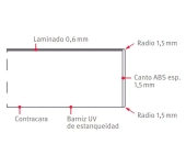 ENCIMERA DE COCINA HIDRÓFUGA GRIS CLARO ENCIMERA DE COCINA HIDRÓFUGA GRIS CLARO
