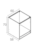 MÒDUL CUINA HIDRÒFUG BAIX BLANC FORN