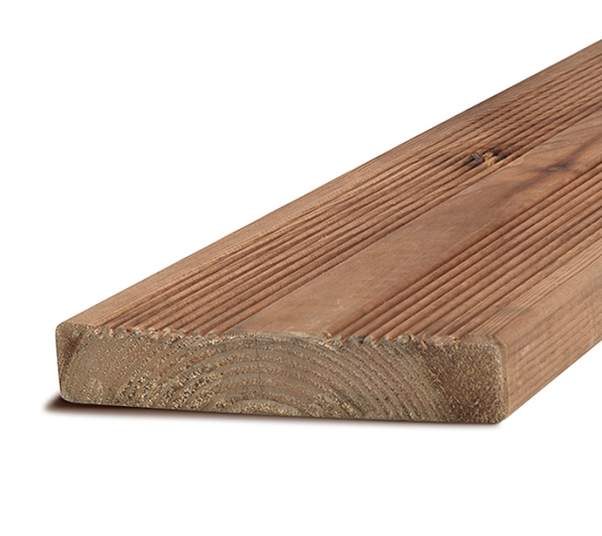 SUELO DE MADERA EXTERIOR AUTOCLAVE MARRÓN CL4