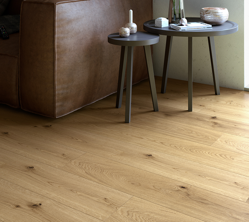 PARQUET ROBLE ELEGANCE 1 LAMA 4 BISELES